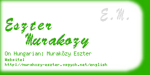 eszter murakozy business card